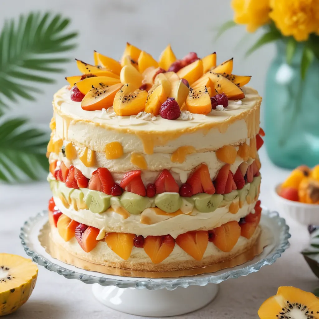 Amazing Tropical Fruit-Flavored Cakes for Summer Soirees