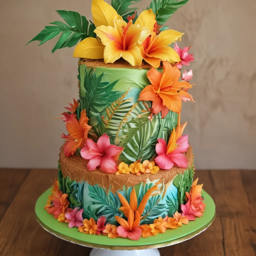 Amazing Tropical Luau Cake Creations