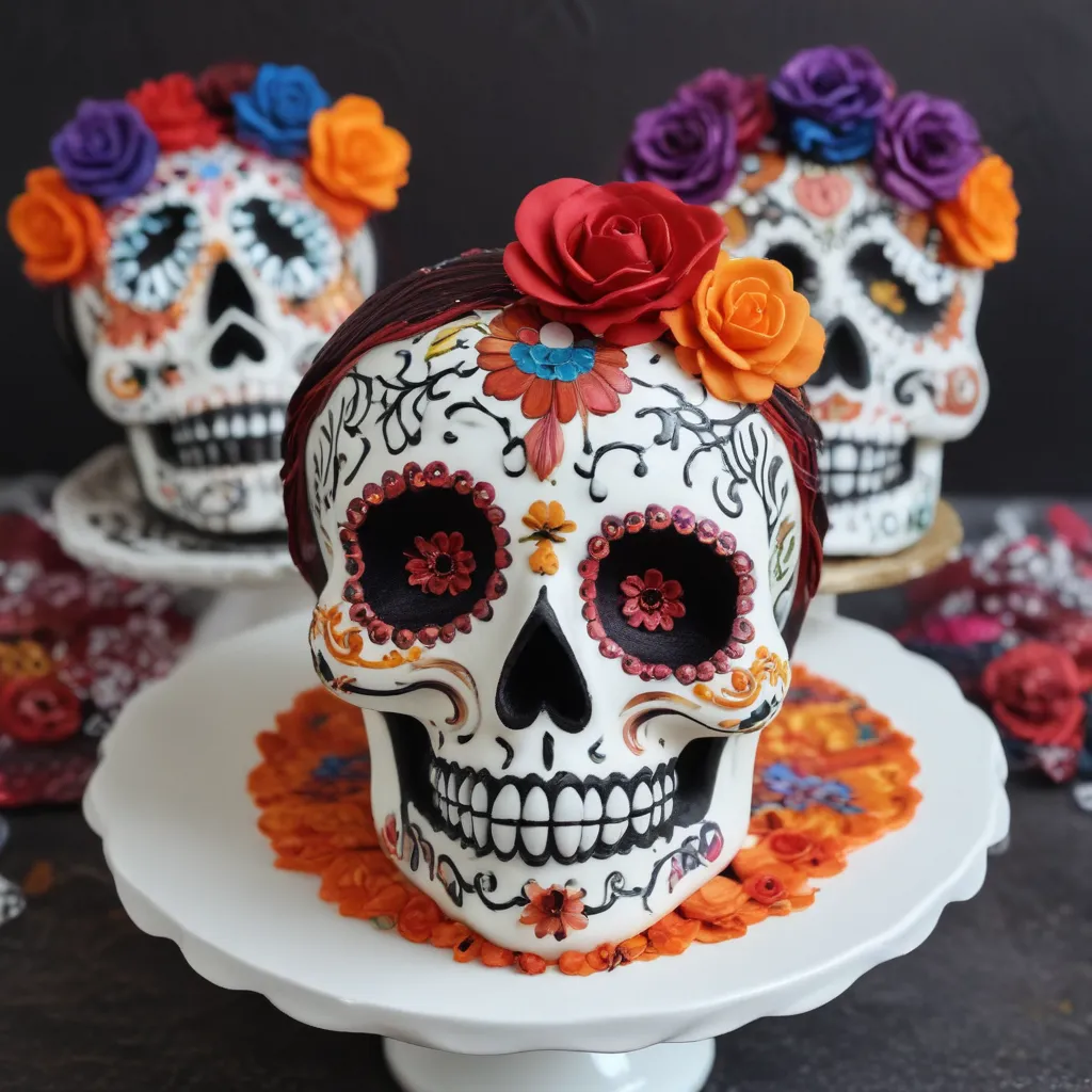 Day of the Dead Sugar Skull Cakes