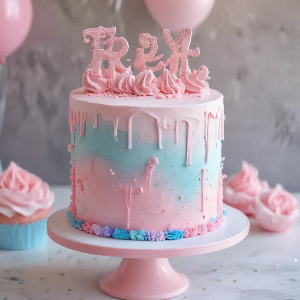 Dazzling Gender Reveal Cakes