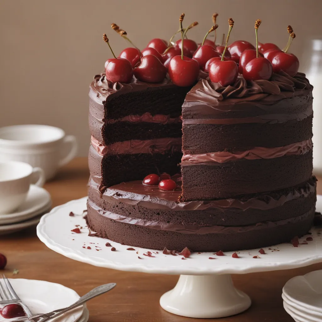 Decadent Chocolate-Cherry Layer Cake