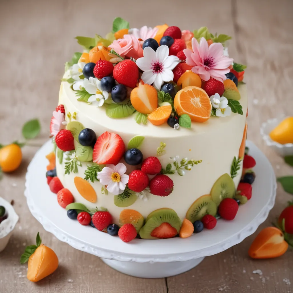Decorating Cakes with Fruit and Flowers