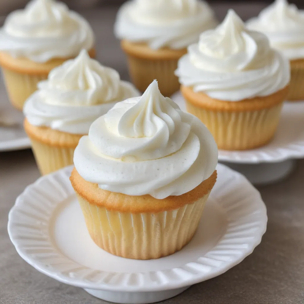 Delightful Vanilla Cupcakes with Fluffy Frosting