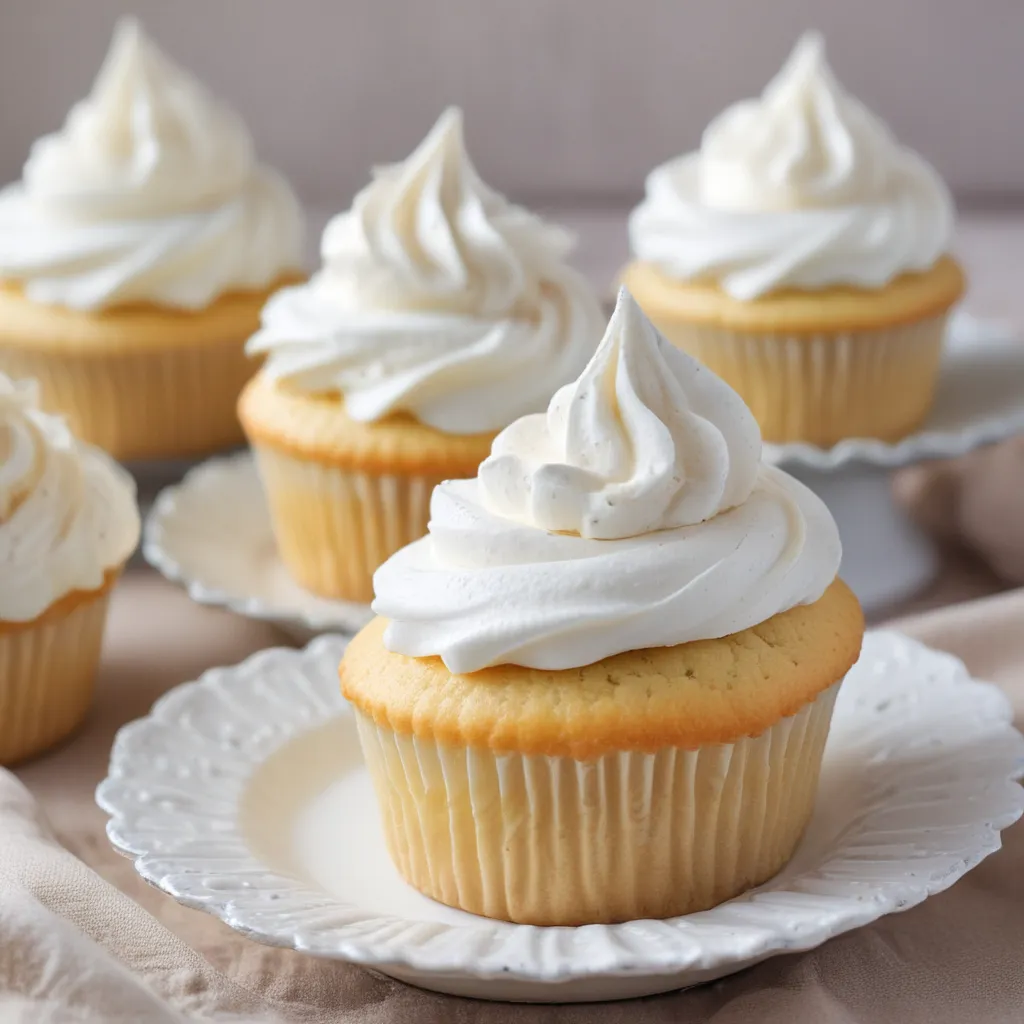 Delightful Vanilla Cupcakes with Fluffy Marshmallow Frosting