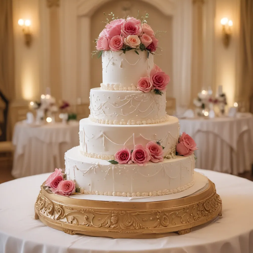 Elegant Wedding Cakes for Ballroom Receptions