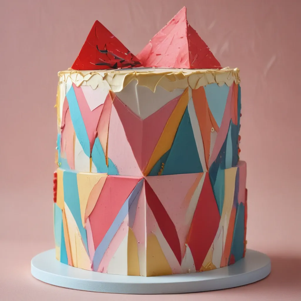 Geometric Cake Creations: Angles, Shapes and Lines