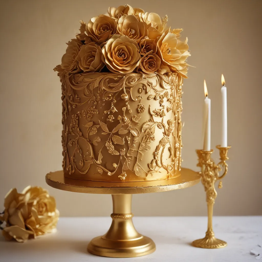 Gilded Glamour: Opulent Gold Cake Designs