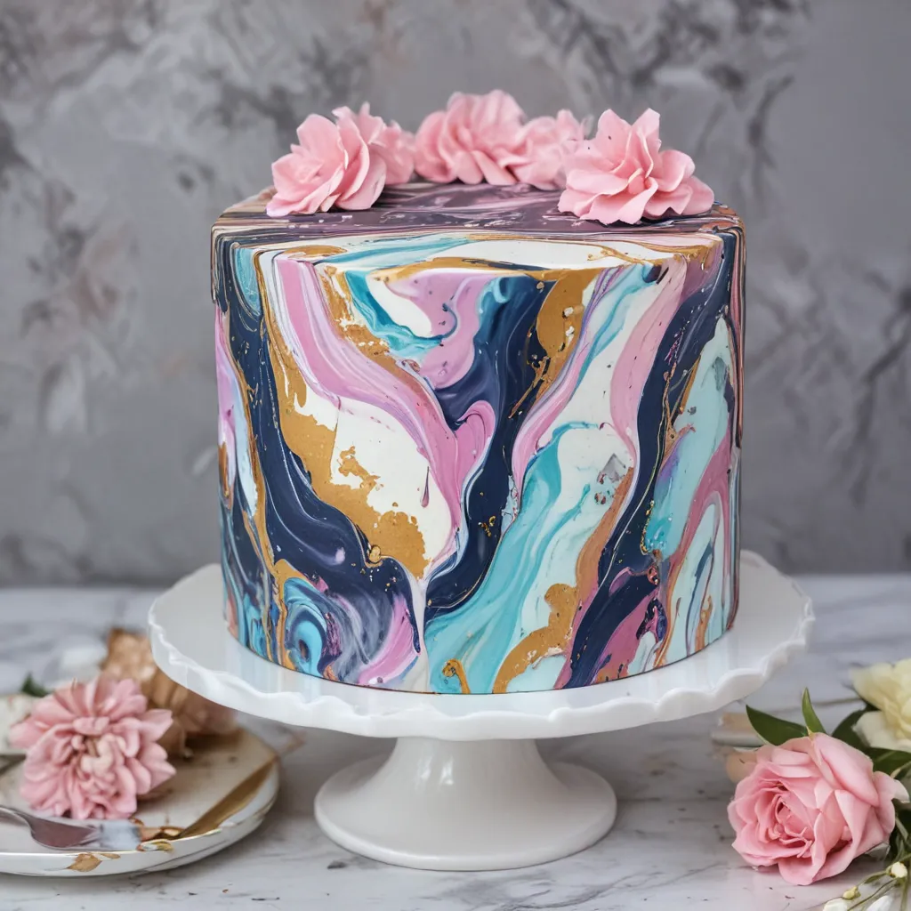 How to Make Stunning Marbled Cake Designs