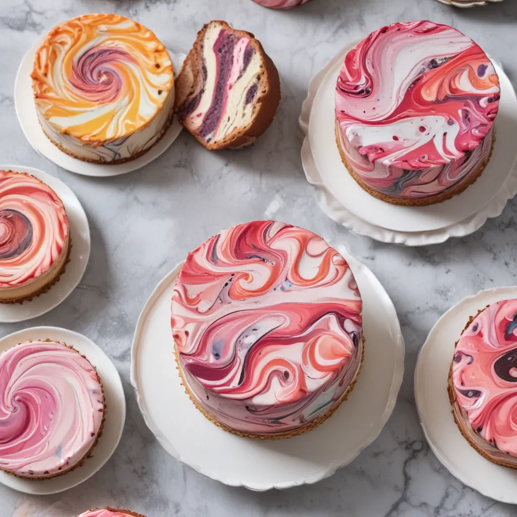 How to Make Stunning Marbled Cakes at Home