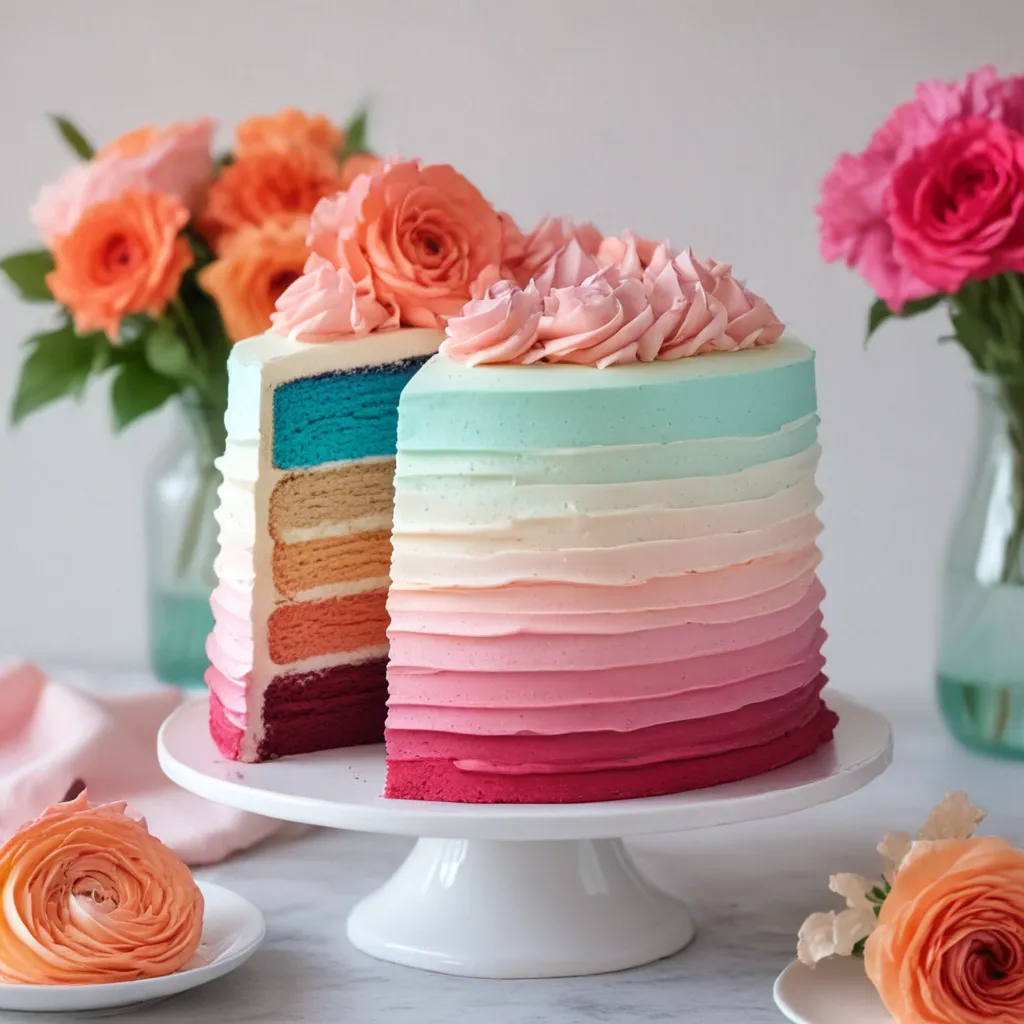 How to Make Stunning Ombre Cakes from Scratch