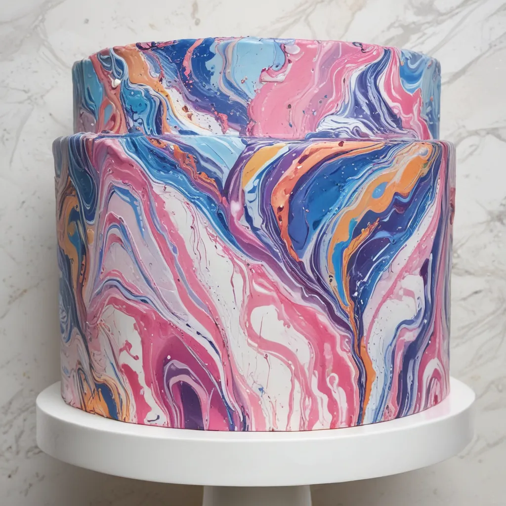 Modern Marbling: Creative Techniques for Marbled Cakes