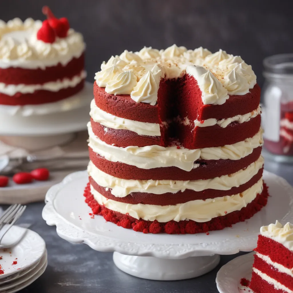 Old-Fashioned Red Velvet Cake with Classic Cream Cheese Frosting
