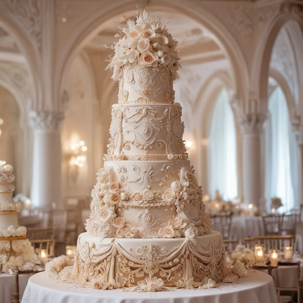 Over-the-Top Wedding Cakes for Lavish Affairs