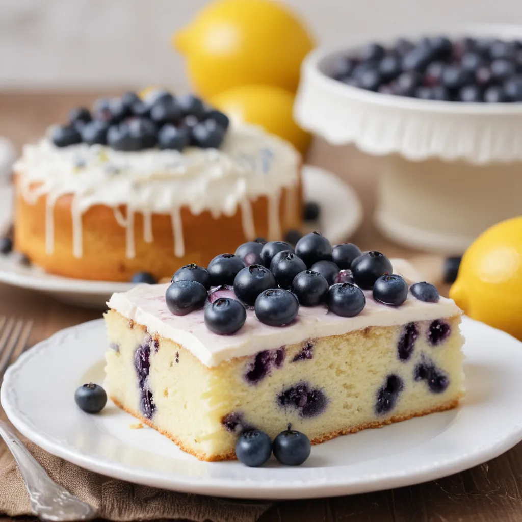 Refreshing Lemon Blueberry Cake Recipe