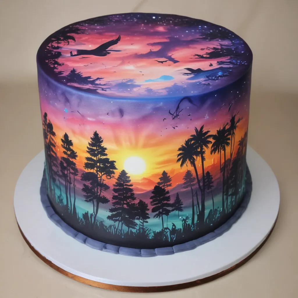 Stunning Airbrushed Cake Art