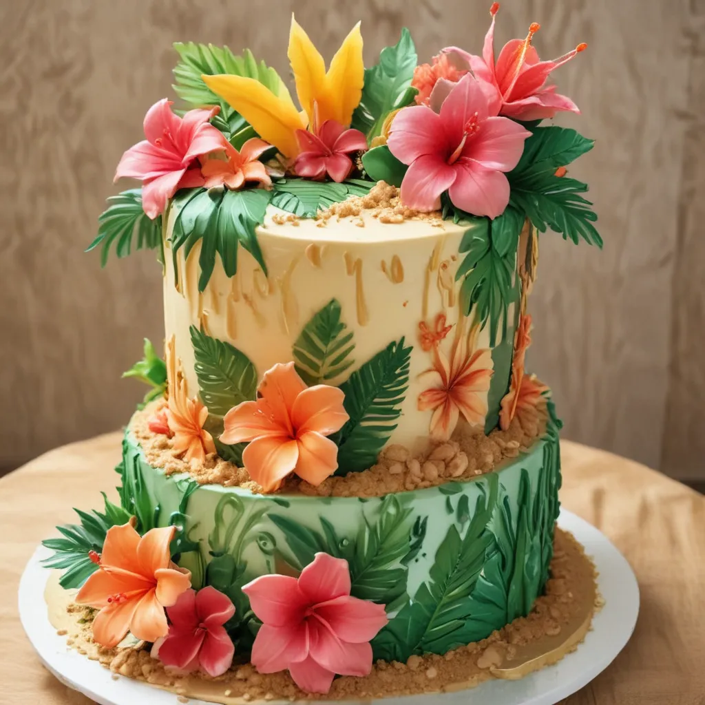 Tropical Luau Cake Designs for Summer