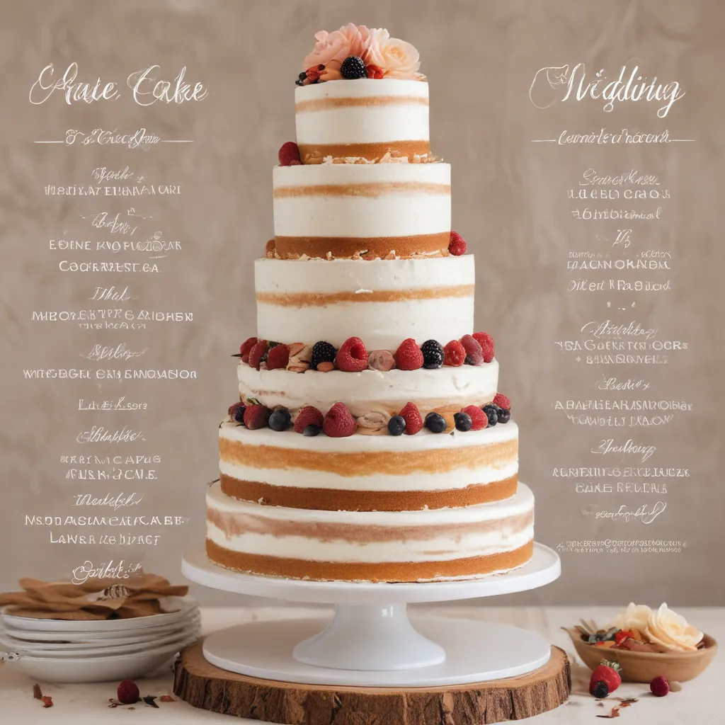 Wedding Cake Flavor Combinations